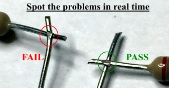 Weld Monitor detects misplaced components